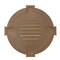 Ekena Millwork Round Gable Vent with Keystones, Functional, 24"W x 24"H x 1 1/8"P GVRO24TFK - alternate 2